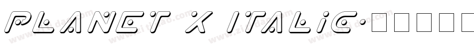 Planet X Italic字体转换